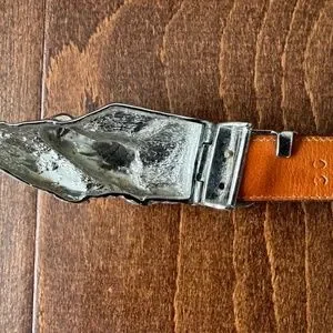 Ralph Lauren Alligator Horse Head Belt - Like New Vintage Ralph Lauren Alligator Belt – Clothes Heaven Since 1983 main image 4